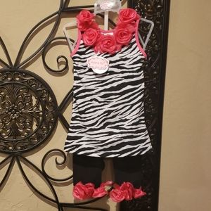 Baby Girls Zebra Print Outfit